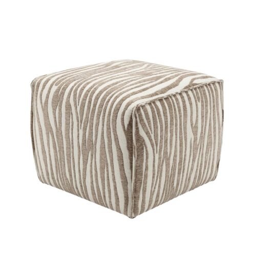 Hollis Puf i Sand Polyester fra Unique Furniture | B50xD50xH40 cm - Billede 1