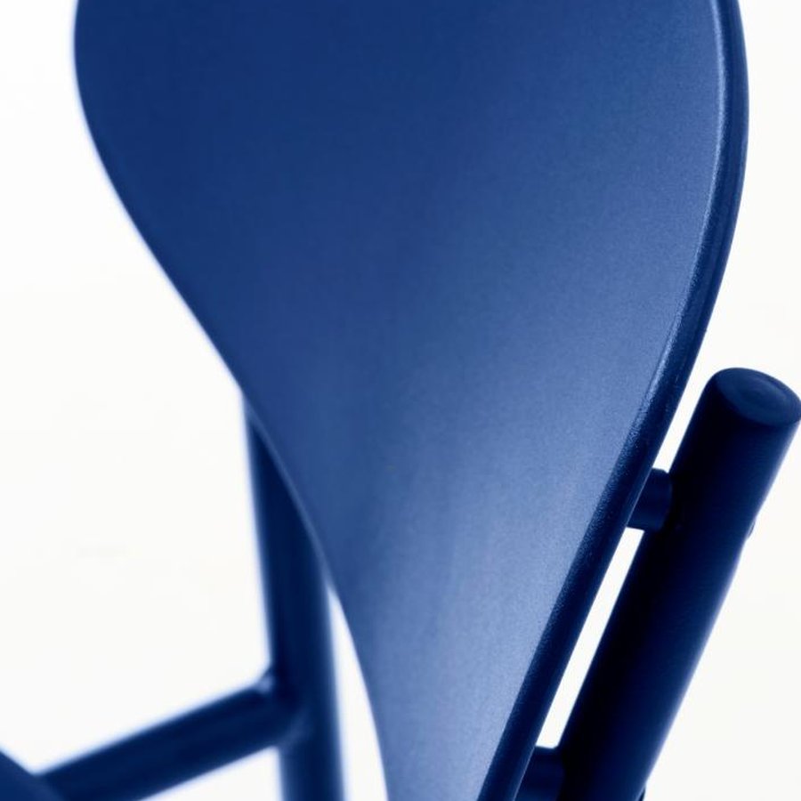 KIRKLAND Spisebordsstol i Koboltblå Stål fra Unique Furniture | B43,5xD51xH79cm - Billede 12