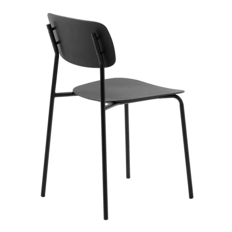Kirkland Spisebordsstol i Sort Plast fra Unique Furniture | B43.5xD51xH79 cm - Billede 6