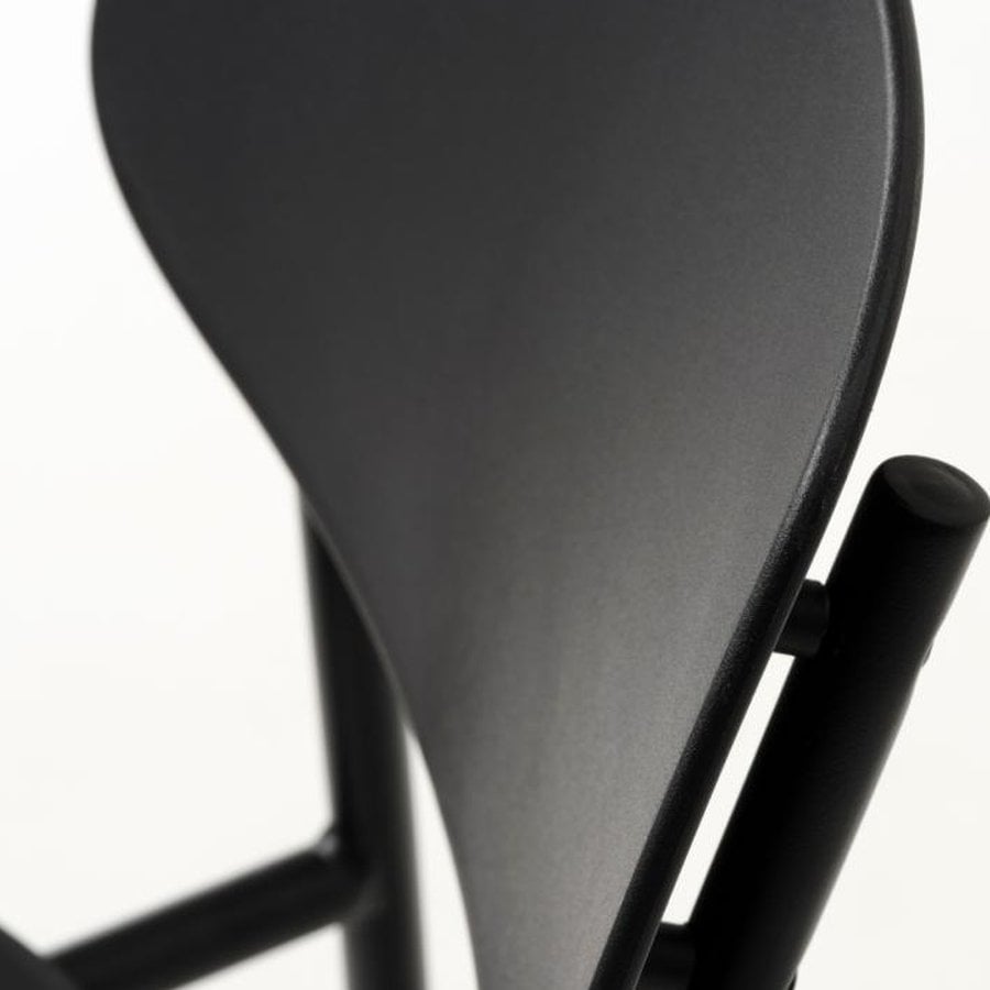Kirkland Spisebordsstol i Sort Plast fra Unique Furniture | B43.5xD51xH79 cm - Billede 8
