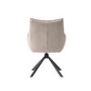 Marilla Lænestol i Linen Polyester med Drejefunktion & Ben i Sort Stål fra Unique Furniture | B59xD65xH88 cm - Billede 5