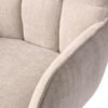 Marilla Lænestol i Linen Polyester med Drejefunktion & Ben i Sort Stål fra Unique Furniture | B59xD65xH88 cm - Billede 6