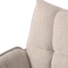Marilla Lænestol i Linen Polyester med Drejefunktion & Ben i Sort Stål fra Unique Furniture | B59xD65xH88 cm - Billede 7