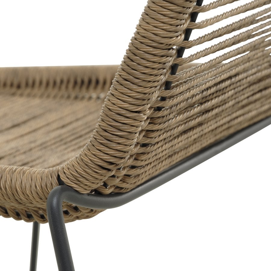 Maui Udendørs Stol i Metal fra Lexpo Living | Brun | 59x57x78 cm hos uniquebeds, home & living - Billede 2