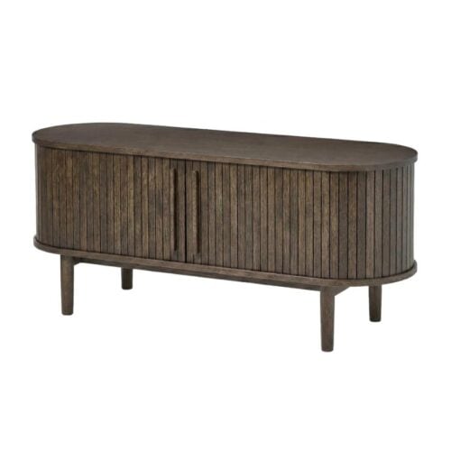 Meta TV Lowboard i Dark Espresso Egetræ fra Unique Furniture | B140xD40xH55,6 cm - Billede 1