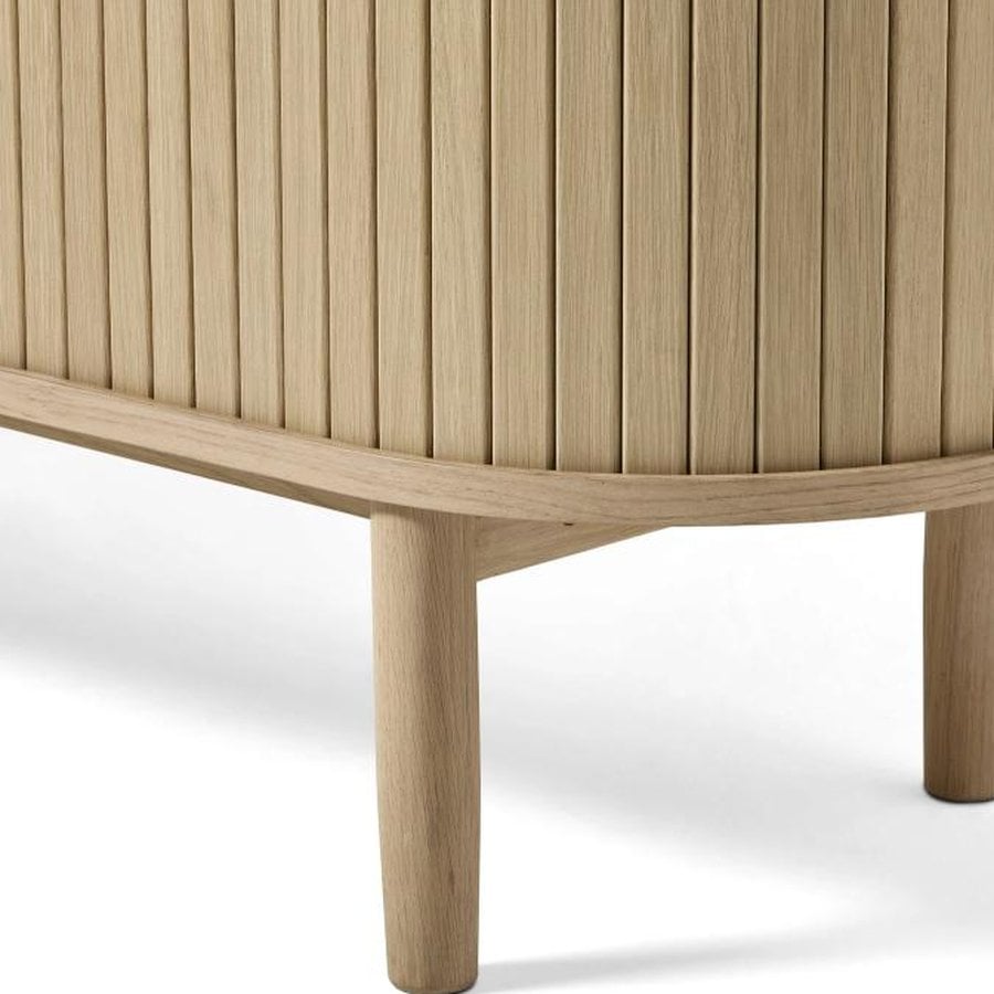 Meta TV Lowboard i Hvidpigmenteret Egetræ fra Unique Furniture | B140xD40xH55.6 cm - Billede 3