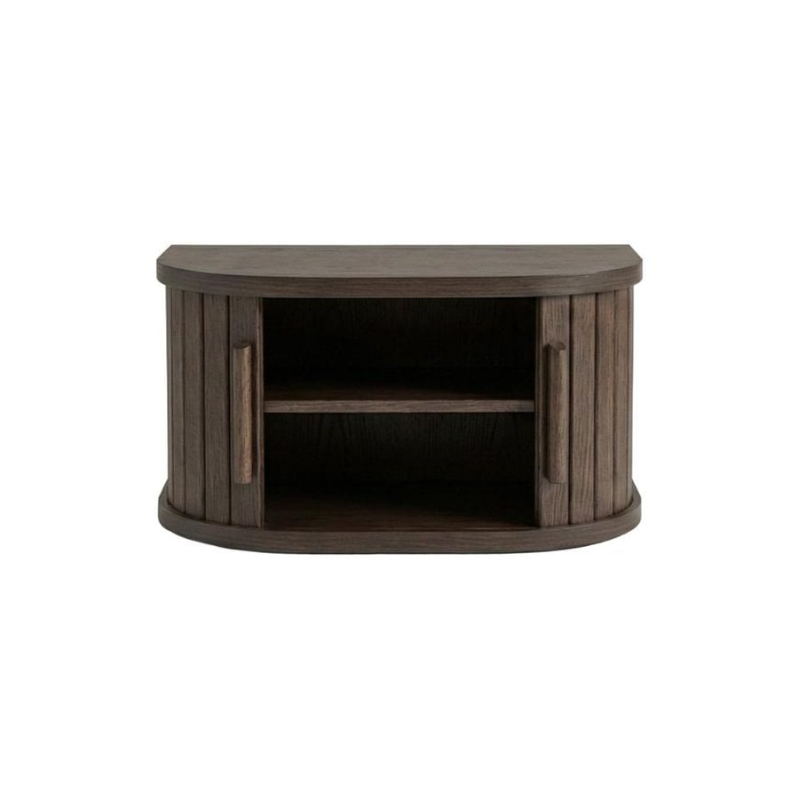 META Vægmonteret Sengebord i Mørk Espresso Egetræ fra Unique Furniture | B40xD30xH20 cm - Billede 2