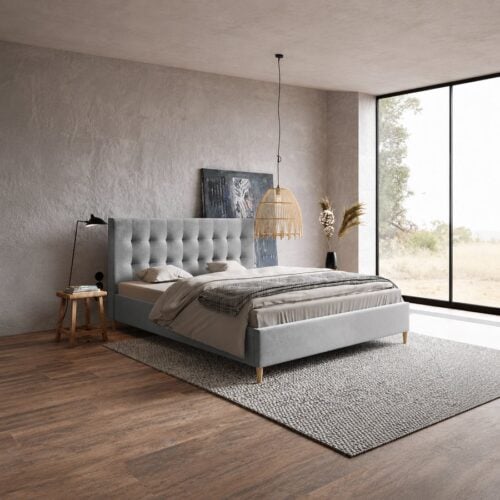 Lux Model 4 Polstret Sengeramme Fra CozyQuilt Sleep | Håndlaves i Møbelstof, Fløjl, Velour & Læder hos uniquebeds, home & living - Billede 3