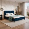 Lux Model 7 Polstret Sengeramme Fra CozyQuilt Sleep | Håndlaves i Møbelstof, Fløjl, Velour & Læder hos uniquebeds, home & living - Billede 5