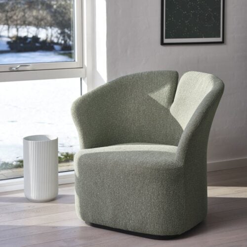Florian Loungestol i Møbelstof med Drejefod fra Lexpo Living | Flere Farver hos uniquebeds, home & living - Billede 3