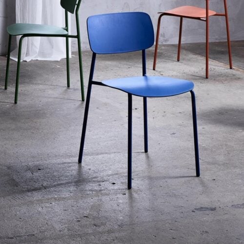 KIRKLAND Spisebordsstol i Koboltblå Stål fra Unique Furniture | B43,5xD51xH79cm - Billede 1
