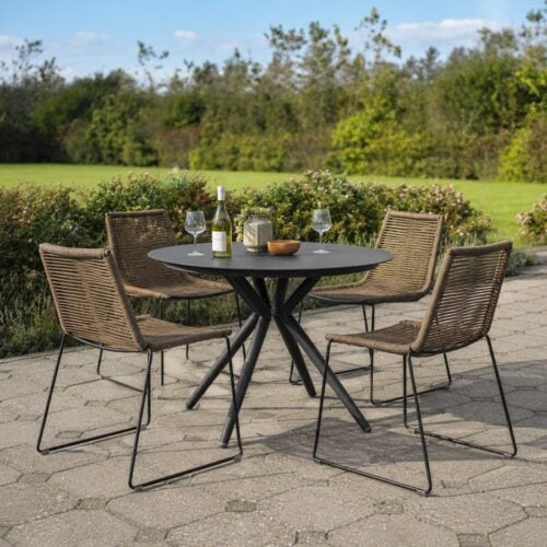 Maui Udendørs Stol i Metal fra Lexpo Living | Brun | 59x57x78 cm hos uniquebeds, home & living - Billede 3