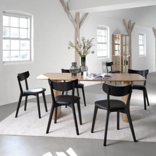 Nola Spisebord i Natur Egetræ med Bådform fra Unique Furniture | B190xD100xH75 cm - Billede 1