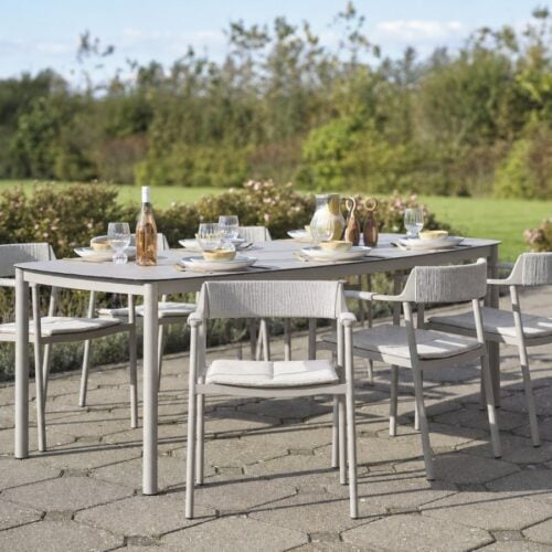 Salina Udendørs Stol i Aluminium med Polstring fra Lexpo Living | Sand, Anthracite | 51x58x76 cm hos uniquebeds, home & living - Billede 5