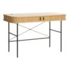 nola-skrivebord-i-natur-egetr-ben-i-sort-metal-fra-unique-furniture-b1-4 NOLA Skrivebord i Natur Egetræ & Ben i Sort Metal fra Unique Furniture | B120xD60xH75 cm - Billede 10