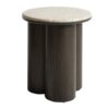 Piazze Sidebord i Bursa Marmor & Stel i Espresso Træ fra Unique Furniture | Ø45xH50 cm - Billede 1