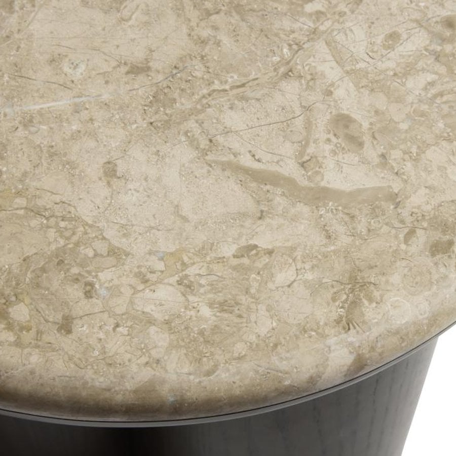 Piazze Sidebord i Bursa Marmor & Stel i Espresso Træ fra Unique Furniture | Ø45xH50 cm - Billede 2