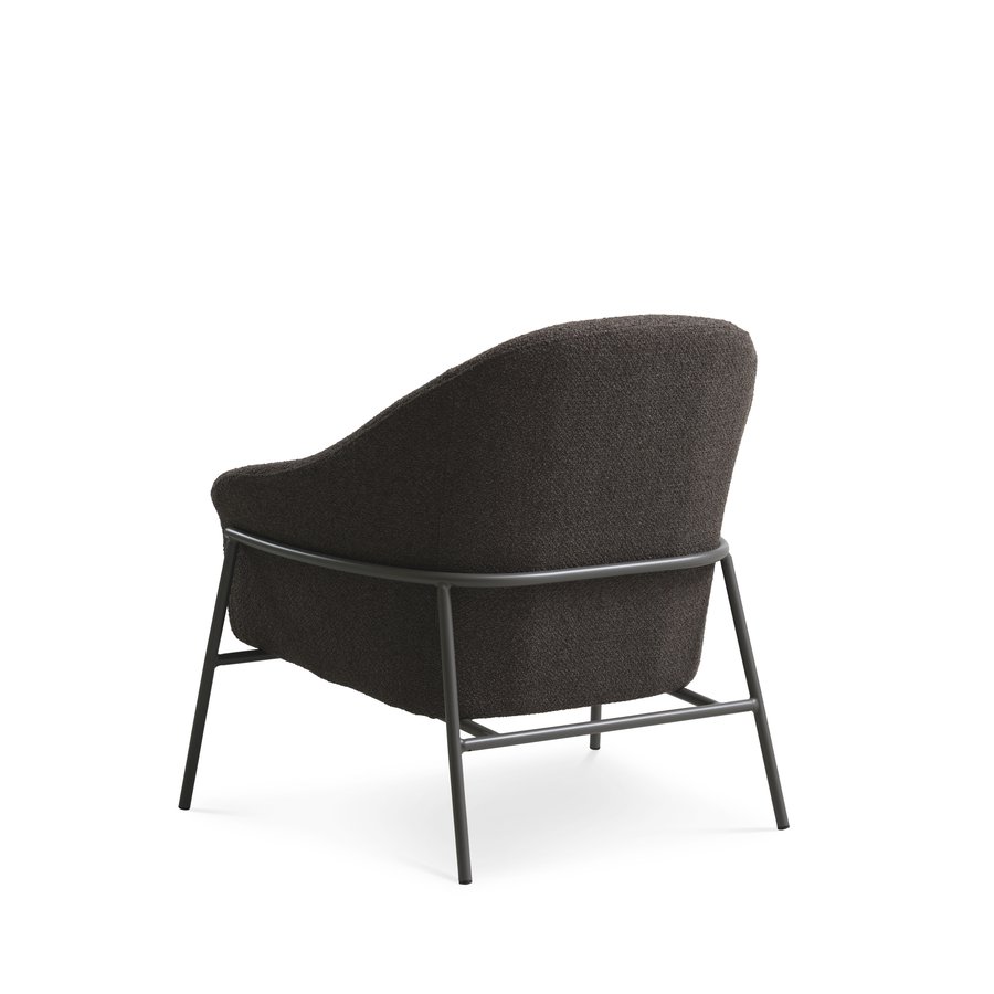 Reece Loungestol i Møbelstof med Mørkegrå Metalstel fra Lexpo Living | Flere Farver hos uniquebeds, home & living - Billede 15