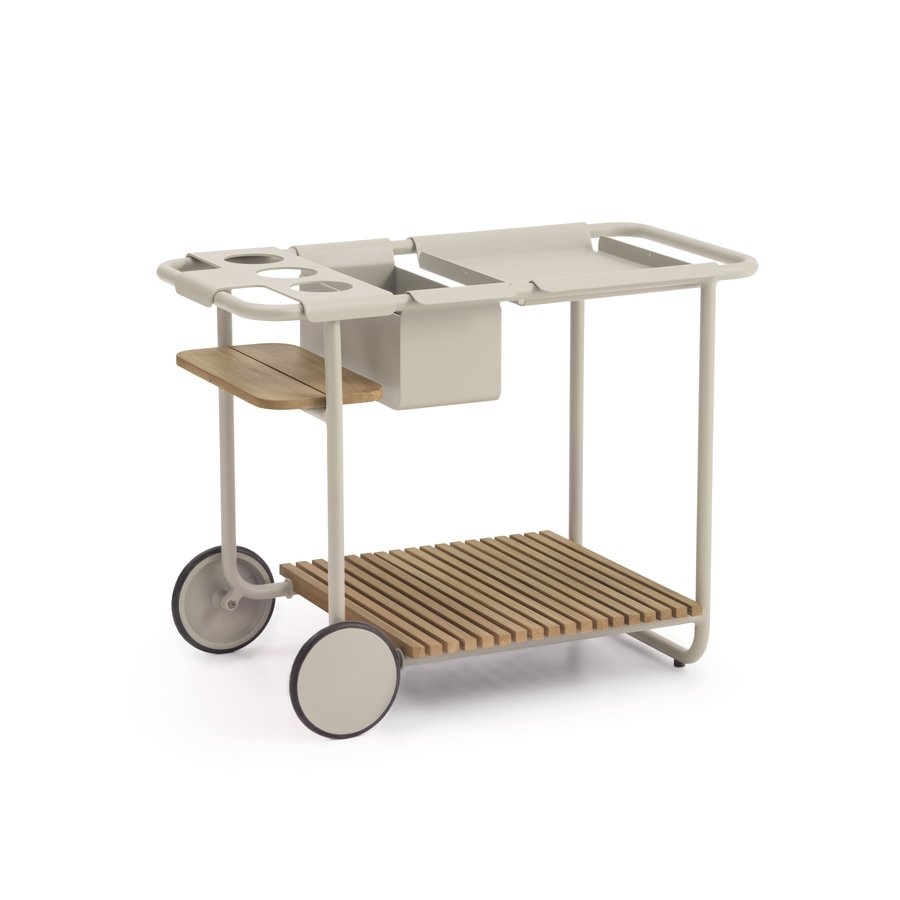 santorini-udendrs-barbord-i-aluminium-teaktr-fra-lexpo-living-oliven-s-2 Santorini Udendørs Barbord i Aluminium & Teaktræ fra Lexpo Living | Oliven, Sand hos uniquebeds, home & living - Billede 2