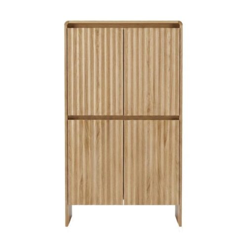 Toth Skab i Natur Egetræ fra Unique Furniture | B100xD45xH180 cm - Billede 1