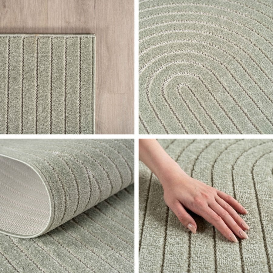 asher-gulvtppe-i-grn-tekstil-fra-rugs-by-uniquebeds-home-living-flere-3 Asher Gulvtæppe i Grøn Tekstil fra Rugs by Uniquebeds, Home & Living | Flere Størrelser - Billede 8