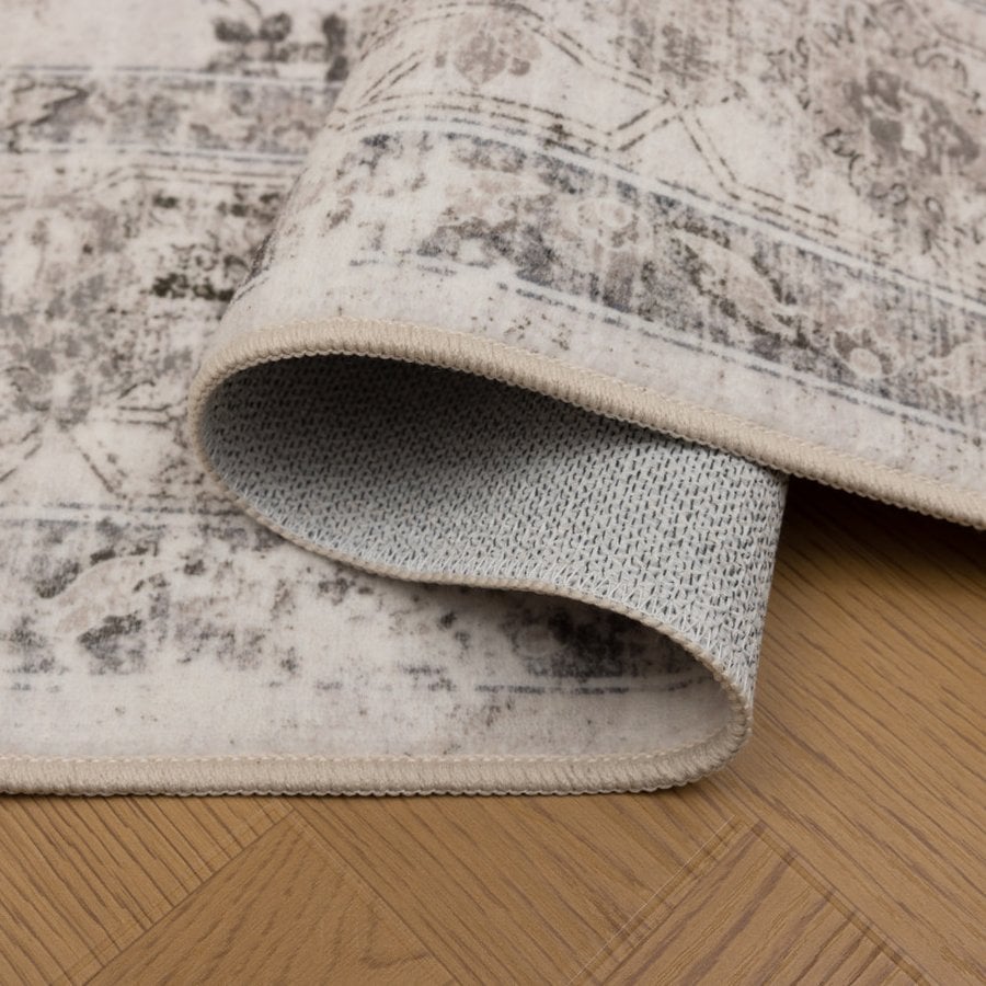 Oliver Gulvtæppe i Beige Tekstil fra Rugs by Uniquebeds, Home & Living | Flere Størrelser - Billede 4