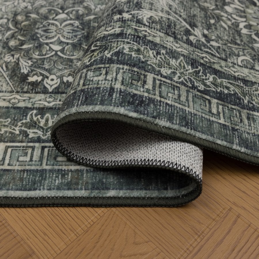 Oliver Gulvtæppe i Grøn fra Rugs by Uniquebeds, Home & Living | Flere Størrelser - Billede 4