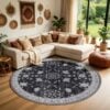 miljoe-prime-oliver-gulvtppe-i-beigegrsort-tekstil-fra-rugs-by-uniquebeds-home-livi Oliver Gulvtæppe i Beige/Grå/Sort Tekstil fra Rugs by Uniquebeds, Home & Living | Flere Størrelser - Billede 1