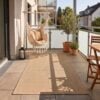 miljoe-prime-oliver-gulvtppe-i-beigeslv-tekstil-fra-rugs-by-uniquebeds-home-living Oliver Gulvtæppe i Beige/Sølv Tekstil fra Rugs by Uniquebeds, Home & Living | Flere Størrelser - Billede 1