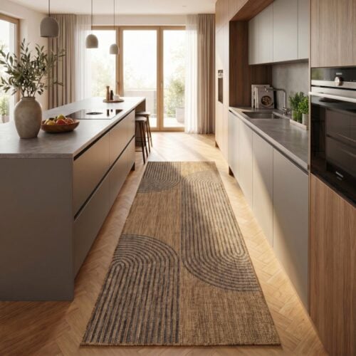 Oliver Gulvtæppe i Sort Polyester fra Rugs by Uniquebeds, Home & Living | Flere Størrelser - Billede 1