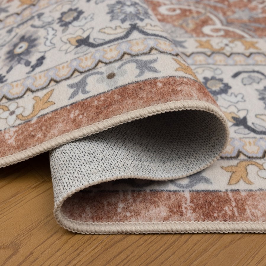 Oliver Gulvtæppe i Beige Syntetisk Materiale fra Rugs by Uniquebeds, Home & Living | Flere Størrelser - Billede 11