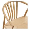 Agustin Spisebordsstol i Natur Egetræ med Naturflet fra House Nordic | B57xL52xH78 cm - Billede 8