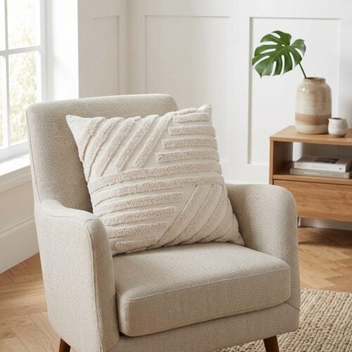 Albany pude i hvidt fra House Nordic | 45x45 cm - Billede 1