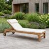Andorra Solvogn i Teak og Bomuld fra House Nordic | L200xB62xH30cm ( med Solvognshynde) - Billede 1