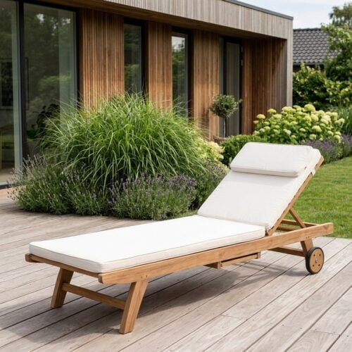 Andorra solvognshynde i hvid Bomuld fra House Nordic | 62x200x6cm - Billede 1