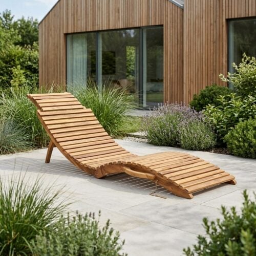 Arrieta Liggestol i Teaktræ fra House Nordic | L160xB50xH25cm - Billede 1