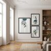 Aspen Rammesæt i Sort MDF & Glas fra House Nordic | 3 Rammer - Billede 1