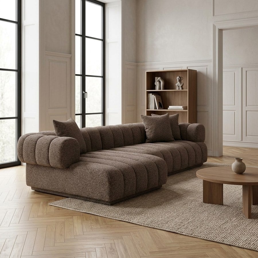 ai-miljoe-1-aurora-loungesofa-i-brun-fra-house-nordic-104-160x293x68cm-222392 Aurora Loungesofa i Brun fra House Nordic | 104-160x293x68cm - Billede 1