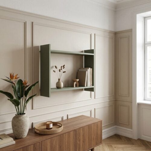 Bamberg Væghylde i Grøn MDF fra House Nordic | B50xL145xH35 cm - Billede 1
