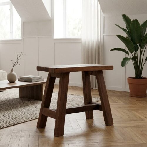 Barcelona Bænk i teaktræ fra House Nordic | 50x25x45 cm - Billede 1