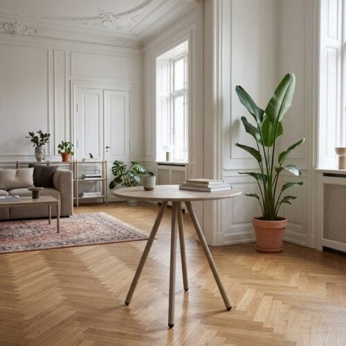 Barletta Cafebord i Taupe fra House Nordic | Ø70xH73,5cm - Billede 1