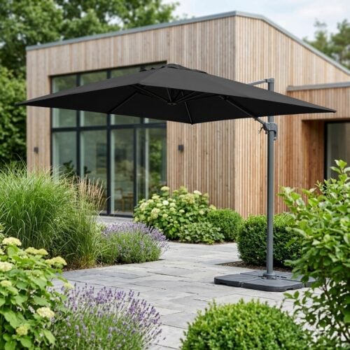 Baza Hængeparasol i Sort fra House Nordic | 295x295x260cm - Billede 1