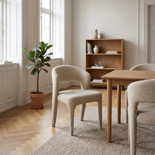 Belmont Spisebordsstol i Sand fra House Nordic | 57x61x79cm - Billede 1
