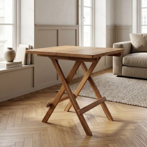 Bilbao Sidebord/Sofabord i Massiv Teaktræ fra House Nordic | 50x50x50cm - Billede 1