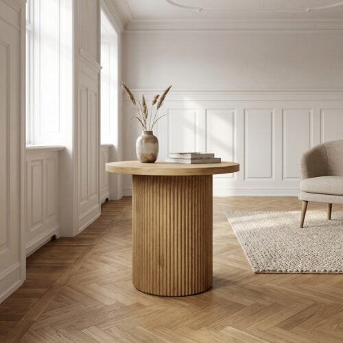 Boavista Hjørnebord i Natur Fra House Nordic | MDF - ø48x45 cm - Billede 1