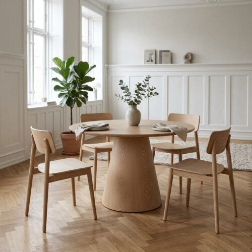 Bolton Spisebord i Ask Finer Natur fra House Nordic | Ø120x76 cm - Billede 1