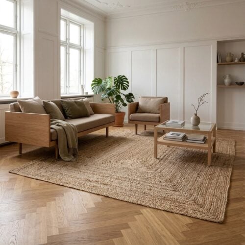Bombay Tæppe i Flettet Jute fra House Nordic | 180x240 cm - Billede 1