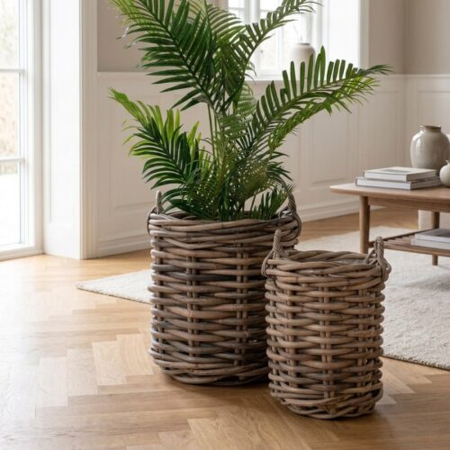 Burton kurve i naturflet fra House Nordic | ø44-57x58-63 cm - Billede 1