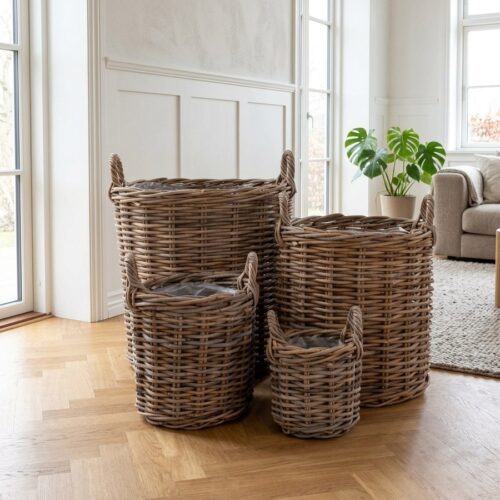 Caor kurve i naturflet fra House Nordic | ø20-30-40-50x28-38-48-58cm - Billede 1