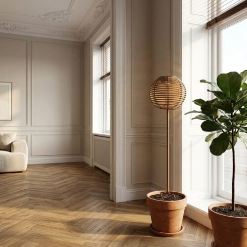 Carlisle Lampe i Natur fra House Nordic | &Oslash;17xH70.5cm - Billede 1